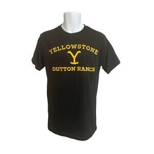 NWT Men's M Yellowstone Dutton Ranch Logo T-Shirt Tee Short Sleeve 100% Cotton